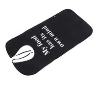 Abaodam Bavoir de Dîner Adulte Lavable en Polyester Noir, Réutilisable | Protection des Vêtements Taches et Humidité, Léger et Résistant, pour Aidants et Maisons de Soins
