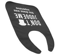Abaodam Bavoir Imperméable Noir Taille Petite pour Adultes et Personnes Âgées, Protecteur de Vêtements Lavable et Réutilisable, Bavette Résistante à L'usure pour Repas Quotidiens