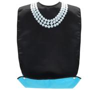 Abaodam Bavoir pour Adultes Hommes Imperméable en Satin Pu Protection des Vêtements, Haute Durabilité, Design Élégant, pour Aidants et Usage à Domicile