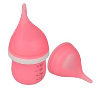 Abaodam Biberon pour Chatons et Chiots 11,5 CM Rose Tétine en Silicone Souple, Kit D’Allaitement pour Animaux -Nés, Matériau Alimentaire Sûr, Anti-Colique, Facile à Nettoyer, Alimentation