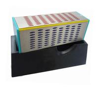 Abaodam Bloc D'affûtage Diamanté Extra-dur en Fer à 4 Faces pour Affûteur de Couteaux et Ustensiles Cuisine, Usage Polyvalent et Solide