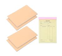 Abaodam Bloc de 5 Carnets de Factures Autocopiants 3 Exemplaires 60 Pages 21 X 14,5 Cm Carnet de Reçus Clients pour Petites Entreprises Fournitures de Bureau Gestion des Commandes