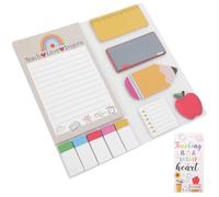 Abaodam Bloc-notes Autocollants Adhésifs en Papier, Design Repositionnable et Super Adhésif, Accessoire de Note Portable pour Maison et Bureaux