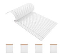 Abaodam Bloc-notes Format Lettre Blanc Perforé 5pcs en Papier pour Bureau et Maison, Design Pratique avec Expérience D'écriture Fluide, pour Étudiants et Professionnels