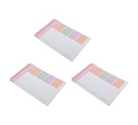 Abaodam Bloc-notes Planificateur Quotidien A5 Rose, 3 Carnets Spirale Non Datés, 52 Feuilles Détachables, Suivi des Tâches Quotidiennes et Habitudes, Agenda Personnel pour Travail, Études