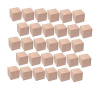 Abaodam Blocs de Construction Cubes en Bois 3 Cm pour Garçon et Filles 30 Pièces Naturels Empilables Éducatifs Créatifs Jeu Pédagogique Montessori Sensoriel