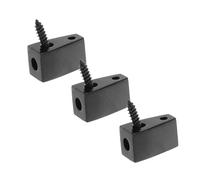 Abaodam Bloque-Cordes en Métal Noir, Design Fendu 3Pcs sans Tête Réduit Friction et Usure des Cordes pour Guitare Électrique et Basse pour Sessions Studio et Concerts