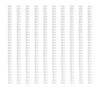 Abaodam Bobines de Reliure Spirale Blanches 30 Trous pour Cahiers A4/b5 10 Pièces Bandes de Reliure Plastiques Ajustables pour Classement et Organisation de Documents Bureau Scolaire