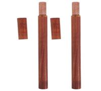 Abaodam Boîte à Bâtonnets de Parfum en Bois de Fleur Vintage 2pcs, Capacité 20g Mécanisme Innovant de Fermeture, Organisation Élégante pour Temples et Studios de Yoga