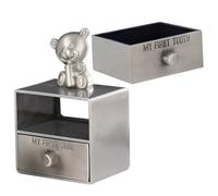 Abaodam Boîte à Dents de Lait Vintage Métal Boîte de Rangement Décorative pour Bijoux et Souvenirs Organisateur Compact pour Petites et Anneaux Cadeau Garçon Fille