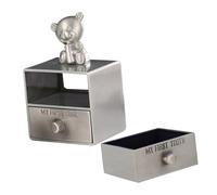 Abaodam Boîte à Dents En Métal Vintage Pour Bébé Garçon Fille, Porte-dents Multifonction, Coffret à Bijoux De Bureau, Rangement Protecteur Pour Souvenirs Dentaires, Décoratif Et Pratique