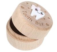 Abaodam Boîte à Dents En Pour Enfants Conteneur De Rangement Pour Dents De Lait Souvenir Mignon Pour Garçons Et Filles 3D Sculpté De Naissance Idéal