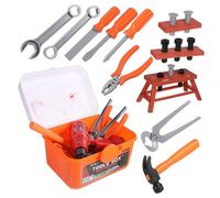 Abaodam Boîte à Outils Construction avec Perceuse Électrique Réaliste Mallette de Rangement Kit Bricolage Garçon Fille Garçons Jeu Éducatif Sécurisé et Complet