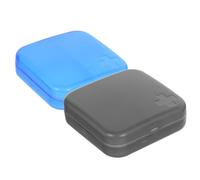 Abaodam Boîte à Pilules Facile à Utiliser et Transporter 2pcs Portable en Plastique Grand Compartiment Multi-grilles pour Organiser Vos Remède Quotidien