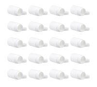 Abaodam Boîte à Pilules Portable 50ml en Polyéthylène Blanc, Lot de 30 Conteneurs Multifonctions Étanches pour Pharmacie et Activités Extérieures
