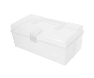 Abaodam Boîte à Remède Portable Multifonction Grosse Taille en PP | Rangement Ordonné, Structure Robuste, Format L, Blanc, Usage Domestique, Organisation des Soins