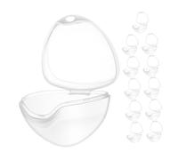 Abaodam Boîte à Sucettes Portable Pour Bébé -né, Rangement Anti-poussière, Étui Transparent Multifonction En Plastique Solide, Organiseur Compact Pour Voyage, Lot De 12 Pièces