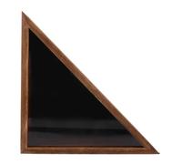 Abaodam Boîte Affichage du Drapeau en Bois, conteneur de Drapeau Triangulaire, Housse de Protection, décoration Murale, pour Maison, Salon et préservation du Drapeau