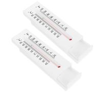 Abaodam Boîte Cache-Clés Extérieure Thermomètre Décoratif Multifonction Fixation Murale Lot de 2 Pièces Porte-Clés Dissimulé pour Maison et Jardin Design Simple et Pratique