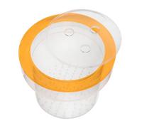 Abaodam Boîte D’élevage Aquarium Acrylique Fluorescente Orange 150 Mm Ventilation pour Isolation Poissons Betta Guppy Reproduction et Incubation Facile