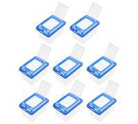 Abaodam Boîte D’Élevage Transparente pour Reptiles avec Couvercle Ventilé et Poignée - Habitat Portable Grand Format pour Tortues Geckos Araignées et Petits Reptiles - Kit 8 Pièces