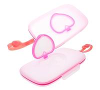 Abaodam Boîte De 2 Pièces Boîte de mouchoirs humides Love jetable lingettes de nettoyage boite serviette hygiénique lingette reutilisable bebe lingette bebe lingettes bebe étui à lingettes