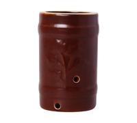 Abaodam Boîte de Moxibustion Marron Confortable à Tenir en Céramique Portable Fonction Température Extérieure pour Muscle