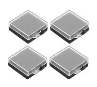 Abaodam Boîte De Rangement Antistatique 4 Pièces Avec Organiseur Pour Composants Électroniques Numériques Petit Présentoir De Protection Pour Broches Et Badges Étui En Plastique Noir