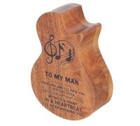 Abaodam Boîte de Rangement Bois pour Médiators de Guitare Étui Compact et Artisanal pour Guitaristes Organisateur Pratique et Élégant pour Accessoires de Guitare