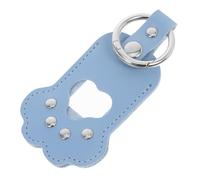 Abaodam Boîte de Rangement des Poils d'animaux Porte-clés pour Chien de Compagnie Keychain de Stockage de Poils de Chat KeepSaking du Souvenir des Animaux médaillon Faux Cuir Ciel Bleu