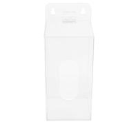 Abaodam Boîte de Rangement Masques Acrylique Transparent Distributeur Mural Multi-usage pour Masques Faciaux Couvre-chaussures avec Ouverture Frontale Organisateur Compact