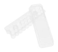 Abaodam Boîte de Rangement Plastique Compartimentée Couvercle Sécurisé pour Microtubes et Flacons 3ml pour Laboratoire et Voyage