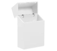 Abaodam Boîte de Rangement pour Photos Instantanées Mini Étui Photo Plastique Blanc Design Compact à Couvercle Rabattable
