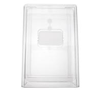 Abaodam Boîte de Rangement pour Réfrigérateur à Tiroir en Plastique Blanc, Design Empilable, Stockage Pratique pour Légumes et Objets, pour Congélateur Domestique