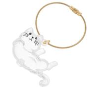 Abaodam Boîte de Rangement Transparente pour Poils de Chat Porte-clés Cartoon Mignon Souvenir Commémoratif Pelage Animal Accessoire Pratique et Collection pour Amoureux des Chats