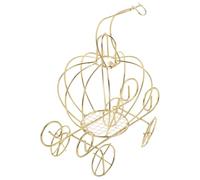 Abaodam Boîte Décorative Citrouille en Métal Or de Carrosse, Boîte à Bonbons Créative et Élégante pour Occasions Festives et Décoration Intérieure