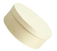 Abaodam Boîte en Bois Ronde avec Couvercle, Texture Bois Naturel, pour Rangement de Bonbons, Présent Mariage ou Fête Élégante et Simple