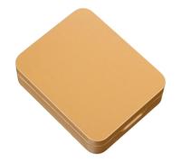 Abaodam Boîte en Étain Rectangulaire avec Couvercle, Design Minimaliste, Résistance aux Chocs, Rangement de Thé et Friandises, Portable pour Présents