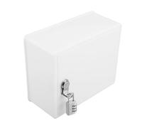 Abaodam Boîte Murale de Livraison Frais avec Serrure Boîte de Collecte de Colis Sécurisée Plastique Organisateur Imperméable pour Entrée Maison Bureau Compacte pour Lettres et Petits Colis