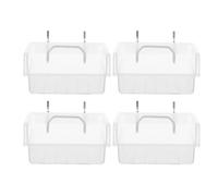 Abaodam Boîtes de Rangement pour Panneau Perforé Bacs Suspendus Polyvalents et Faciles à Retirer en Plastique 4pcs pour Magasin et Atelier