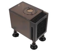 Abaodam Boîtier de Protection pour Pompe à Eau Domestique Grand Format 150 CM Plastique Noir Translucide Filtre Intégré Accessoire pour Aquarium et Système de Filtration Protège la