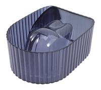 Abaodam Bol de Trempage pour Ongles en Acrylique Bleu, Finition Soignée, pour Manucure Salon Domicile