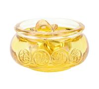 Abaodam Bol Décoratif Corne D'abondance en Plastique Or Design Classique Élaboré, Ornement pour Décoration D'intérieur et Ambiance Festive Bureau