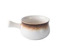 Abaodam Bol en Céramique Mat avec Poignée Bol à Hors-d'œuvre pour Restaurant pour Apéritifs et En-cas Style Moderne Usage Domestique et Professionnel