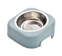 Abaodam Bol Surélevé Inoxydable pour Chat avec Protection du Cou Inclinée à Bol Alimentaire et Eau Antidérapant et Au Renversement Support Haut pour Alimentation Confortable des