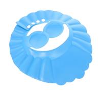 Abaodam Bonnet de Garçon Fille Ajustable Bleu Protège Yeux et Oreilles Chapeau Shampooing Doux et Élastique Adapté Mois à Ans Anti-éclaboussures et Confortable