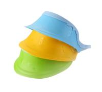 Abaodam Bonnet De Lavage De Cheveux Silicone Pour Bain Et Douche Protège-oreilles Et Yeux Léger Et Réglable Vert Vibrant