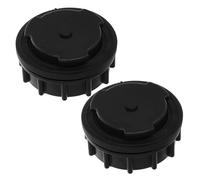 Abaodam Bouchon de Vidange Étanche Accessoire Anti-fuite en Plastique Noir Lot de 2 Pièces, Résistant aux Intempéries pour Poubelle Extérieure 660l pour Poubelle de Jardin