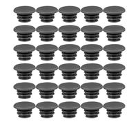 Abaodam Bouchons de Guidon en Caoutchouc Noir Protège et Complète Votre Guidon 30 Embouts de Barre 22mm pour Vélo Adulte pour VTT et Vélos de Route