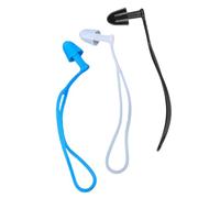 Abaodam Bouchons D'oreilles Étanches en Silicone 3 Paires pour Natation et Surf, Protection Auditive Intra-auriculaire Adulte et Garçon et Filles, Coffret Blanc, Noir et Bleu, Accessoires